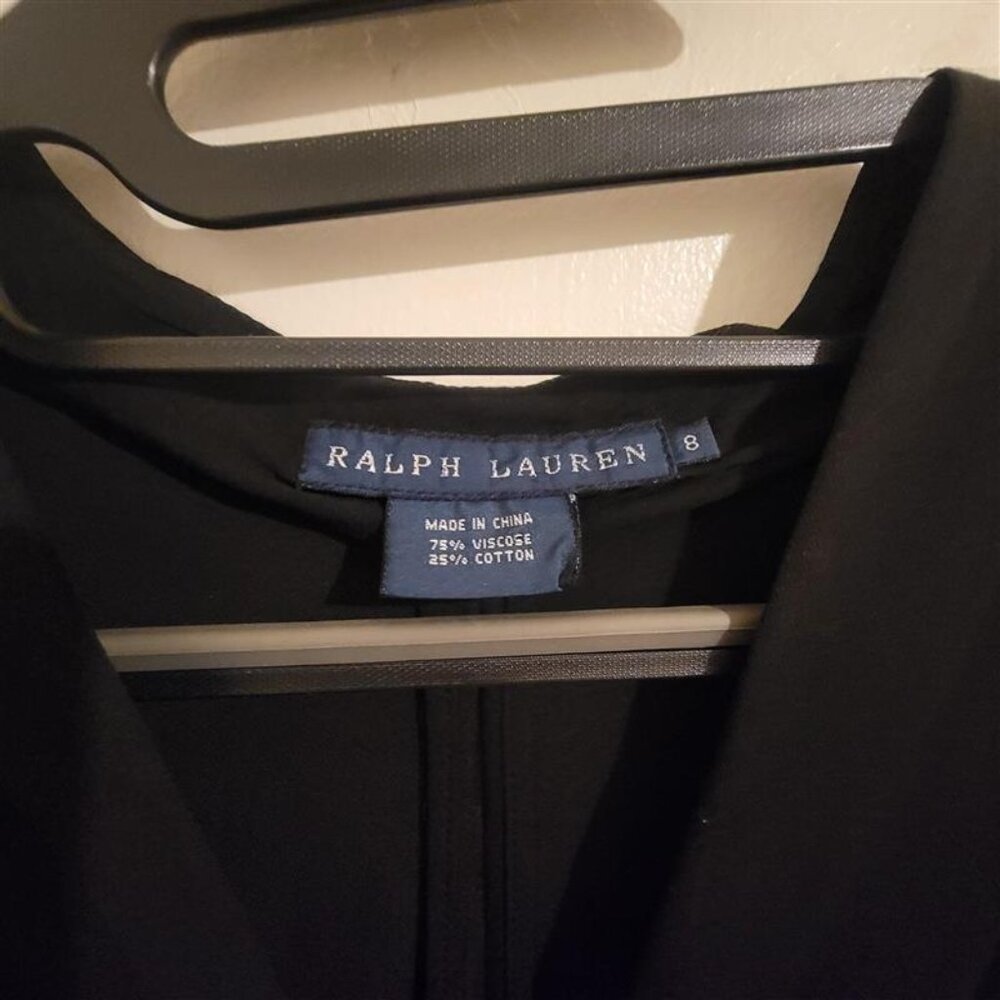 Ralph Lauren Black Crepe Dress - Picture 5 of 5
